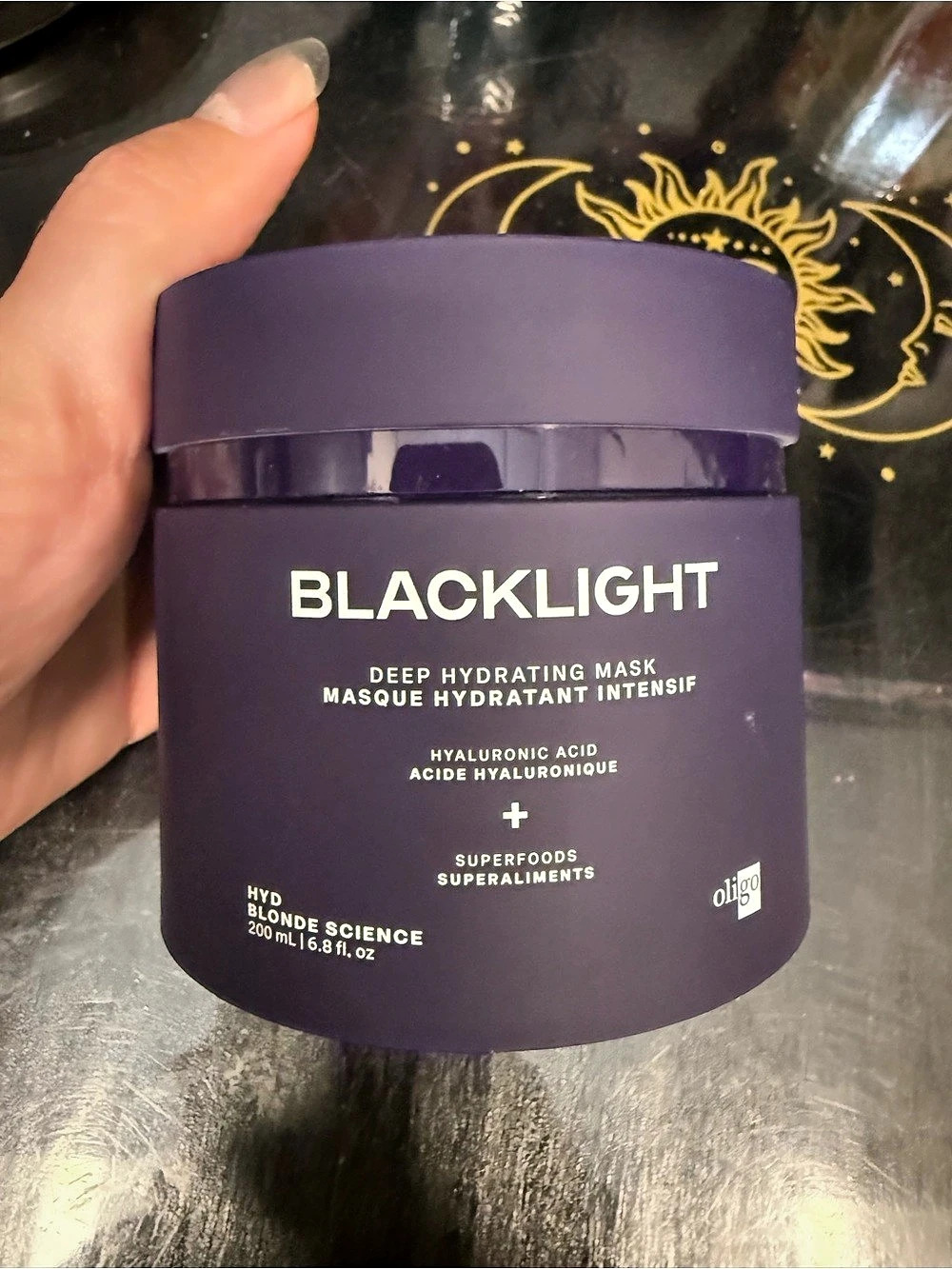 Oligo Blacklight Deep Hydrating Mask Hydrating Mask in Purple NWT